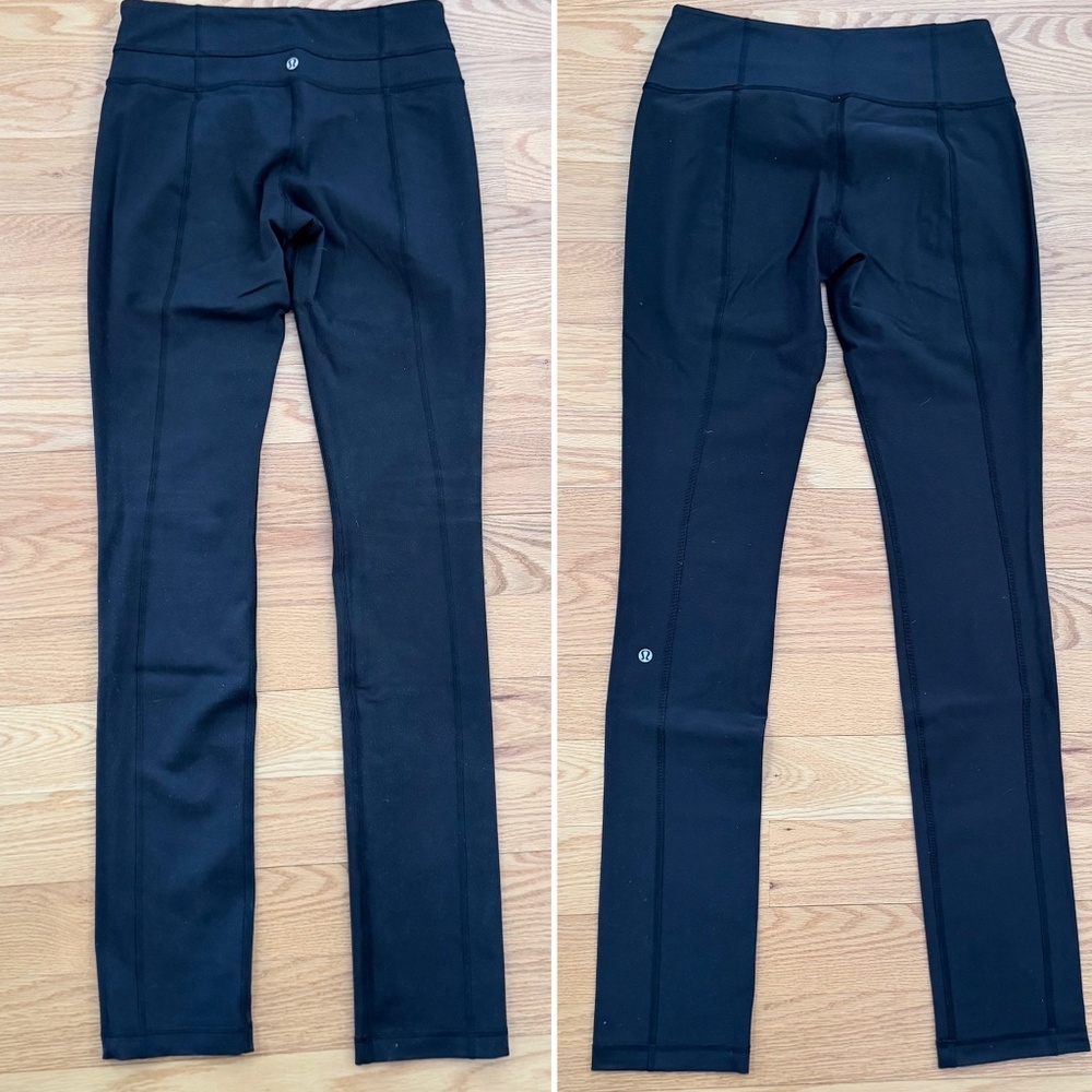 Lululemon RARE *Solid Black Reversible* Skinny Gr… - image 2